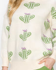 Shula Knitted Cactus Sweater