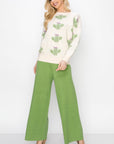 Shula Knitted Cactus Sweater