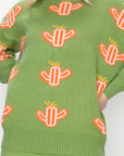 Shula Knitted Cactus Sweater