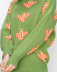 Shula Knitted Cactus Sweater