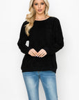 Alisa Stretch Faux Suede Top