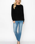 Alisa Stretch Faux Suede Top