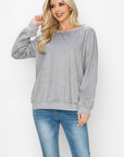 Alisa Stretch Faux Suede Top