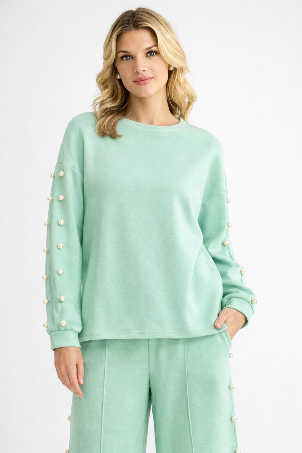 Katri French Scuba Pearl Top