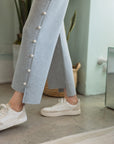 Farrah French Scuba Pearl Pant - Light Colors
