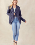 Allie Stretch Suede Jacket