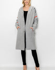 Sonnai Sweater Brushed Knitted Coat