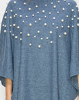 Shelia Knit Pearl Poncho