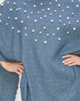 Shelia Knit Pearl Poncho