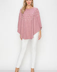 Shelia Knit Pearl Poncho