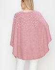 Shelia Knit Pearl Poncho