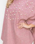 Shelia Knit Pearl Poncho