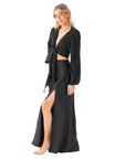 Black Daydreamer + Rayon Maxi Skirt Set