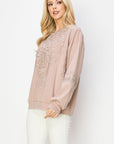 Rabiah Stretch Pointe Knit with Lace