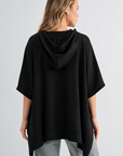 Fleta French Scuba Poncho with Hoodie