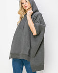 Fleta French Scuba Poncho with Hoodie