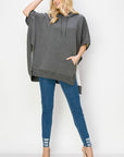 Fleta French Scuba Poncho with Hoodie