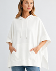 Fleta French Scuba Poncho with Hoodie