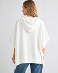 Fleta French Scuba Poncho with Hoodie