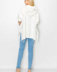 Fleta French Scuba Poncho with Hoodie