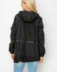 Jadis Woven Windbreaker Jacket with Hoodie