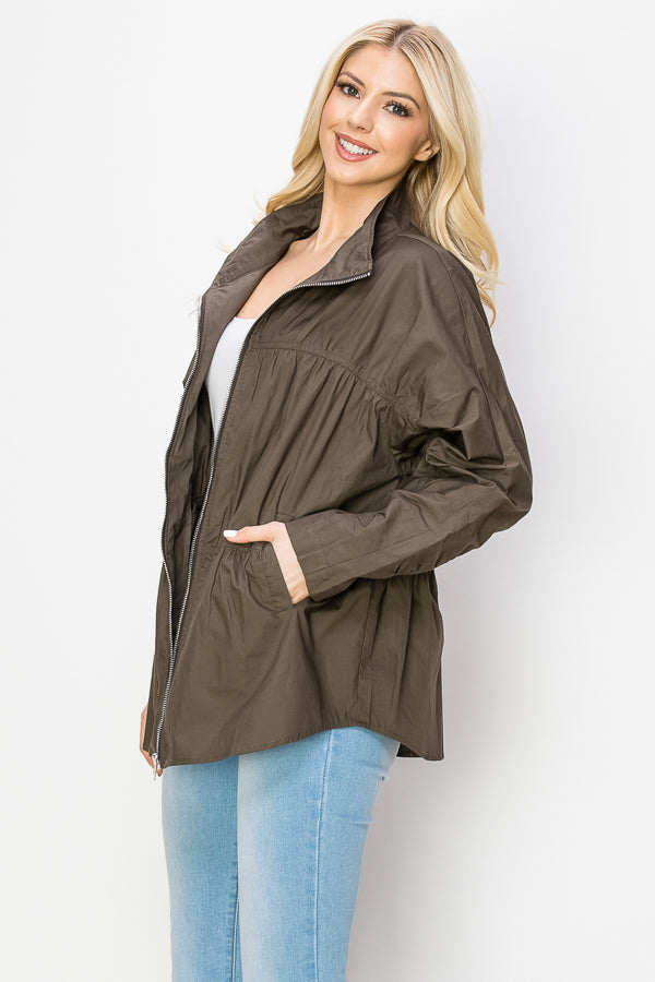 Jaelle Cotton Poplin Jacket