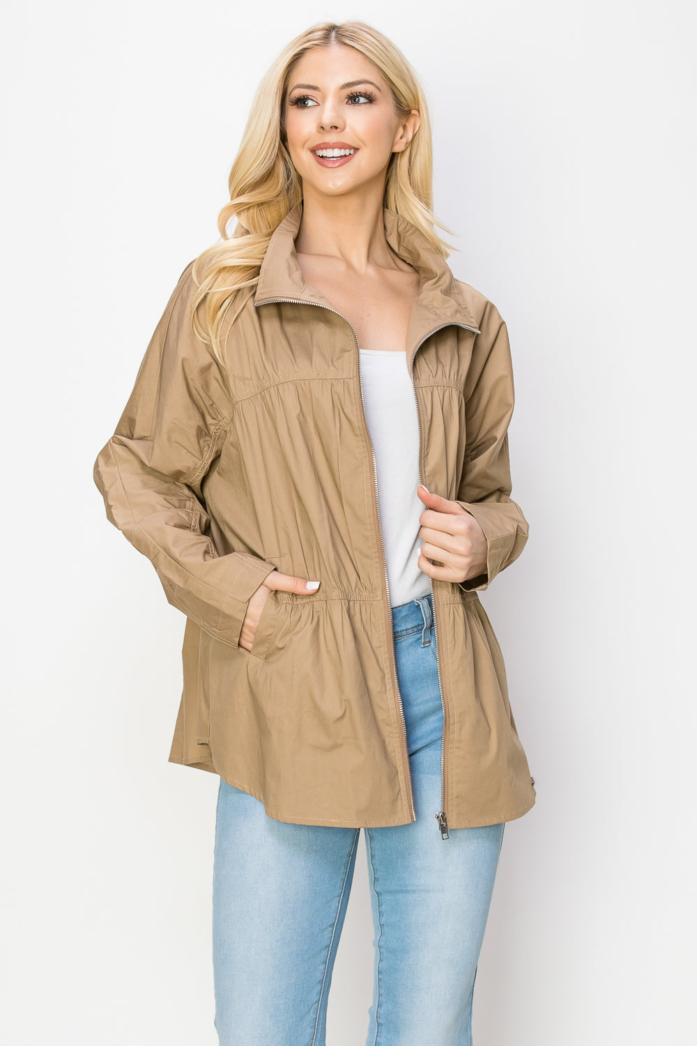 Jaelle Cotton Poplin Jacket