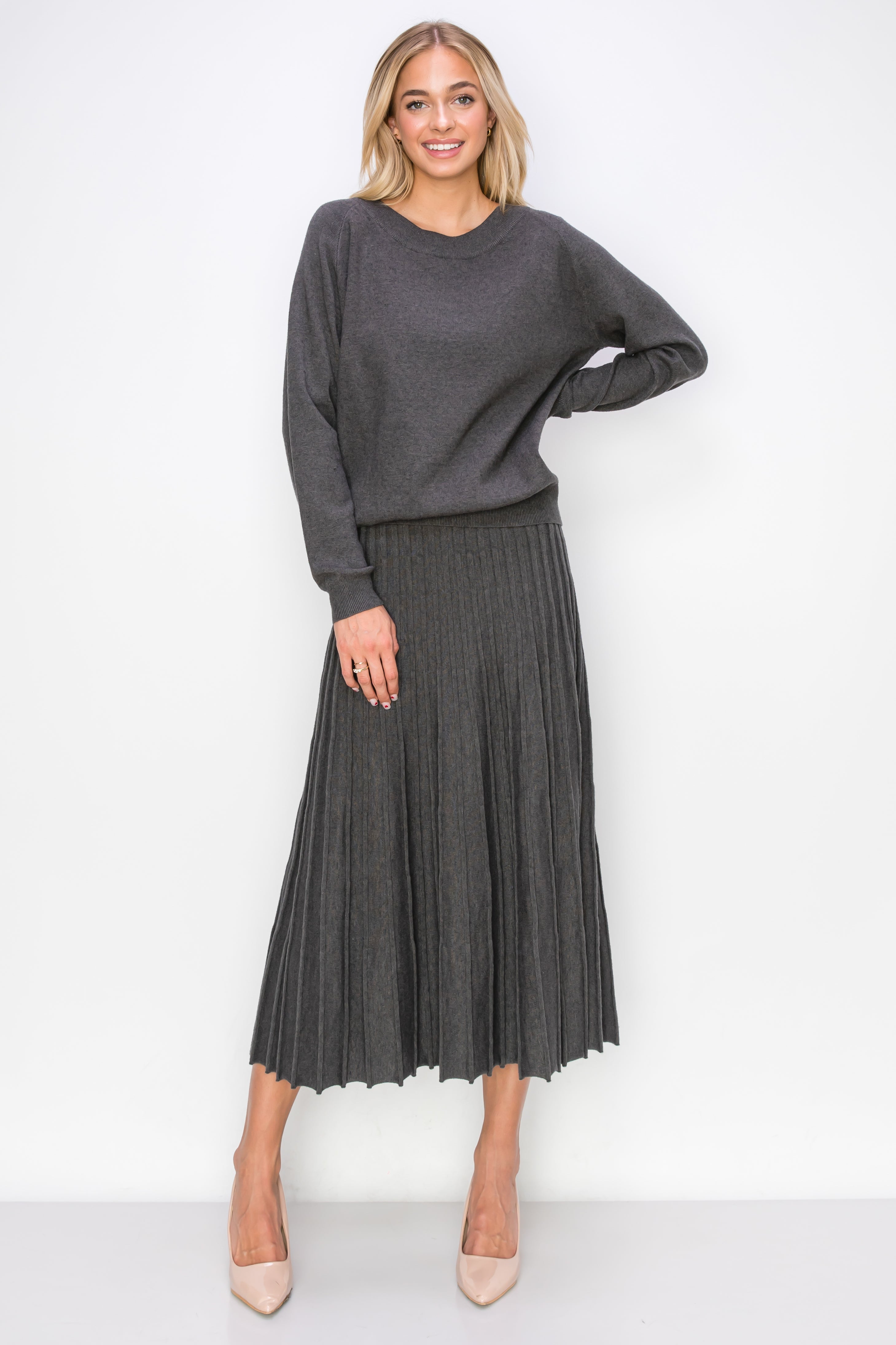 JOH | Sanaa Stretch Knitted Ribbed Skirt