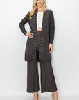 Serra Knitted Sweater Cardigan with Pearls & Sparkles