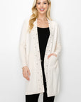 Serra Knitted Sweater Cardigan with Pearls & Sparkles