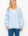 JOH | Sabia Sweater Cardigan with Sequin Sparkles
