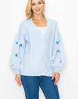 Sabia Sweater Cardigan with Sequin Sparkles