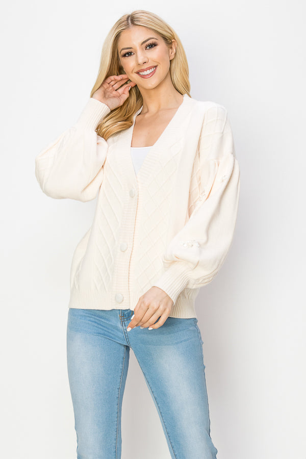 JOH | Sabia Sweater Cardigan with Sequin Sparkles