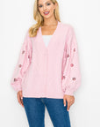 Sabia Sweater Cardigan with Sequin Sparkles