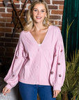 JOH | Sabia Sweater Cardigan with Sequin Sparkles
