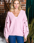 Sabia Sweater Cardigan with Sequin Sparkles