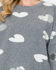 Senja Knitted Sweater with Sequin Hearts