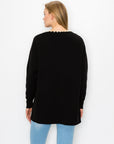 Syani Knitted Sweater Cardigan with Pearls