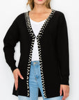 Syani Knitted Sweater Cardigan with Pearls