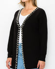 Syani Knitted Sweater Cardigan with Pearls