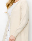 Syani Knitted Sweater Cardigan with Pearls