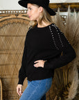 Suze Knitted Sweater with Pearls