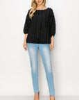 Winona Woven Feathered Top