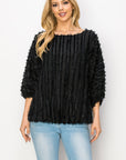 Winona Woven Feathered Top