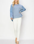 Rheta Top with Pointe Knit & Cotton Poplin