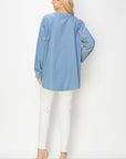 Rheta Top with Pointe Knit & Cotton Poplin