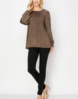 Alora Stretch Suede Top