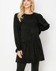 Alize Stretch Faux Suede Tunic Dress