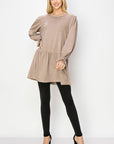 Alize Stretch Faux Suede Tunic Dress