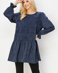 Alize Stretch Faux Suede Tunic Dress